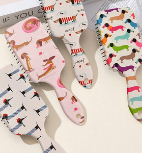 Patterned Hairbrush with Cute Accent