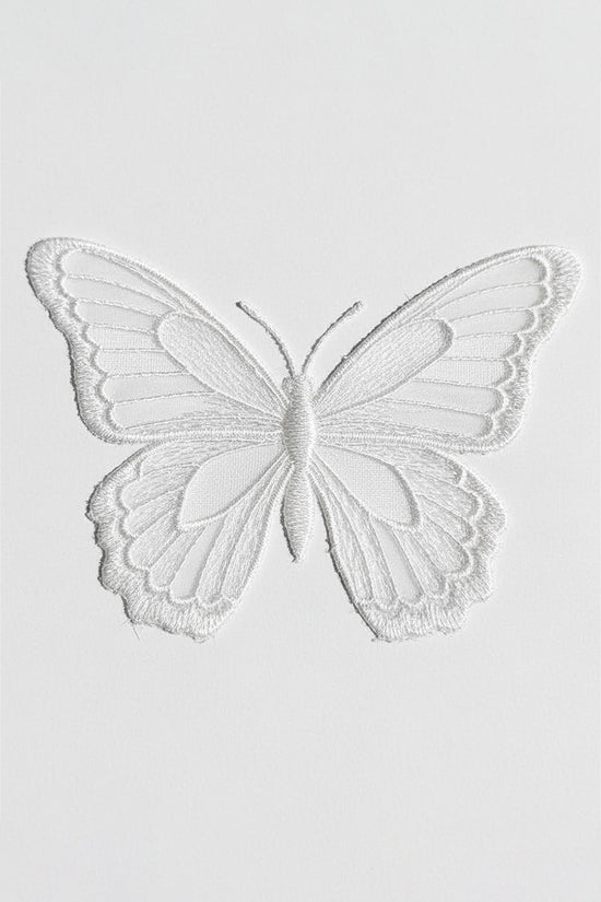 Elegant Butterfly Embroidered T-Shirt