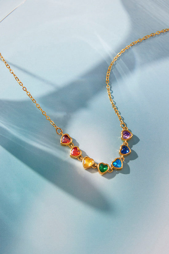 Gemstone Charm Choker Necklace