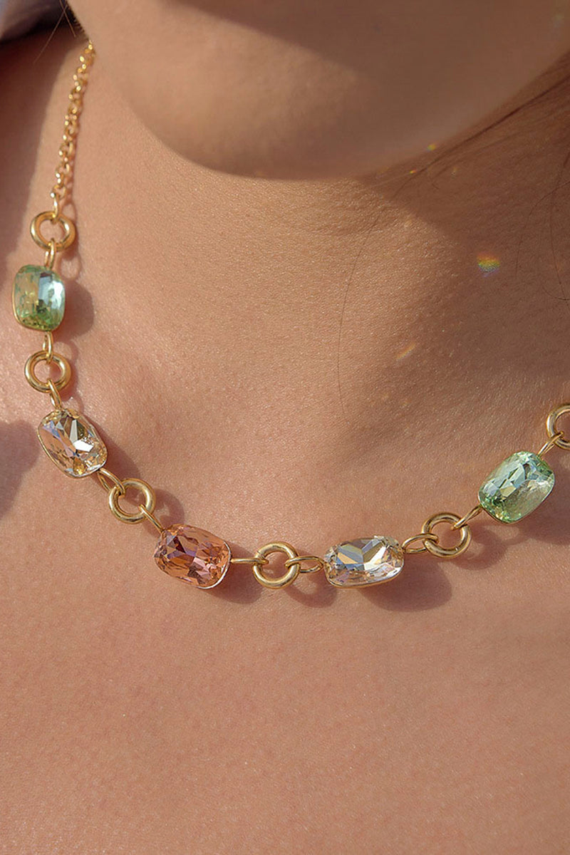 Elegant Gemstone Chain Necklace