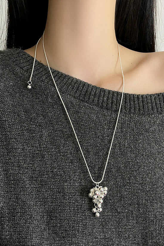 Clustered Pendant Statement Necklace