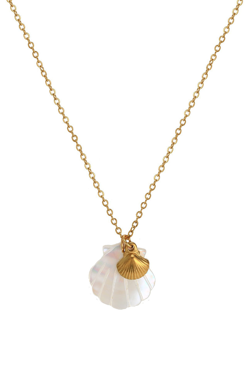 Shell and Starfish Pendant Necklace